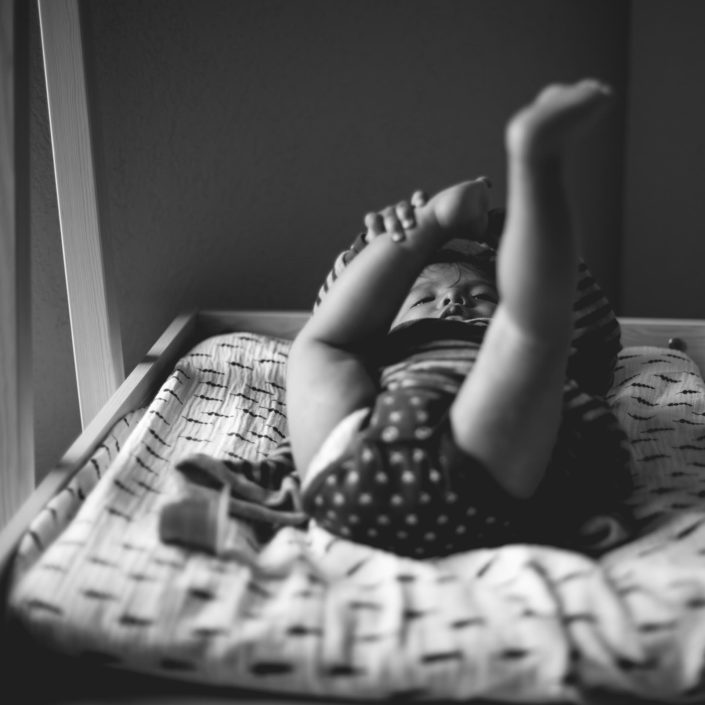 enfant table à langer
